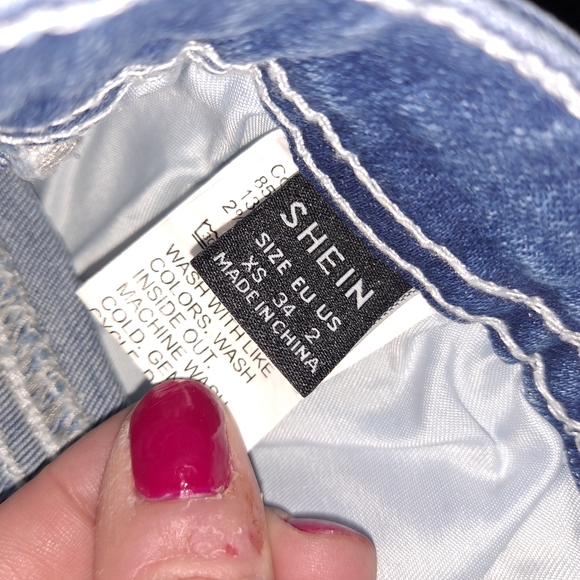 Blue skinny Jeans NWOT Size extra small  tall - Picture 12 of 13